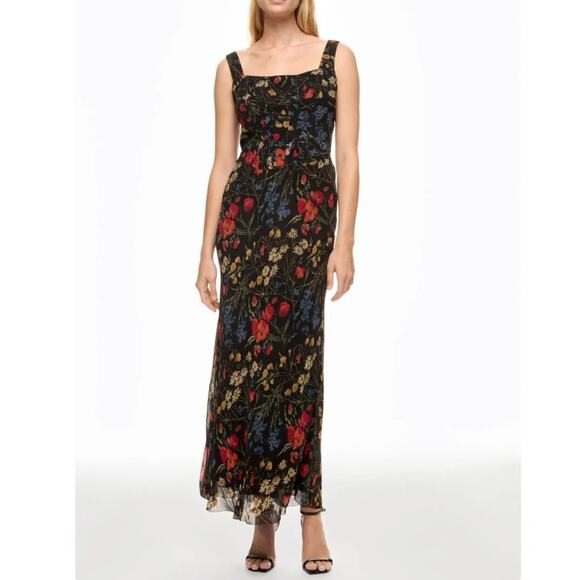 Polo by Ralph Lauren Dresses & Skirts - Polo Ralph Lauren Floral Corset Chiffon Maxi Dress size 6